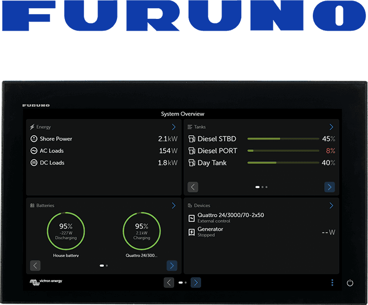 GX-Integration mit maritimen MFDs – Furuno