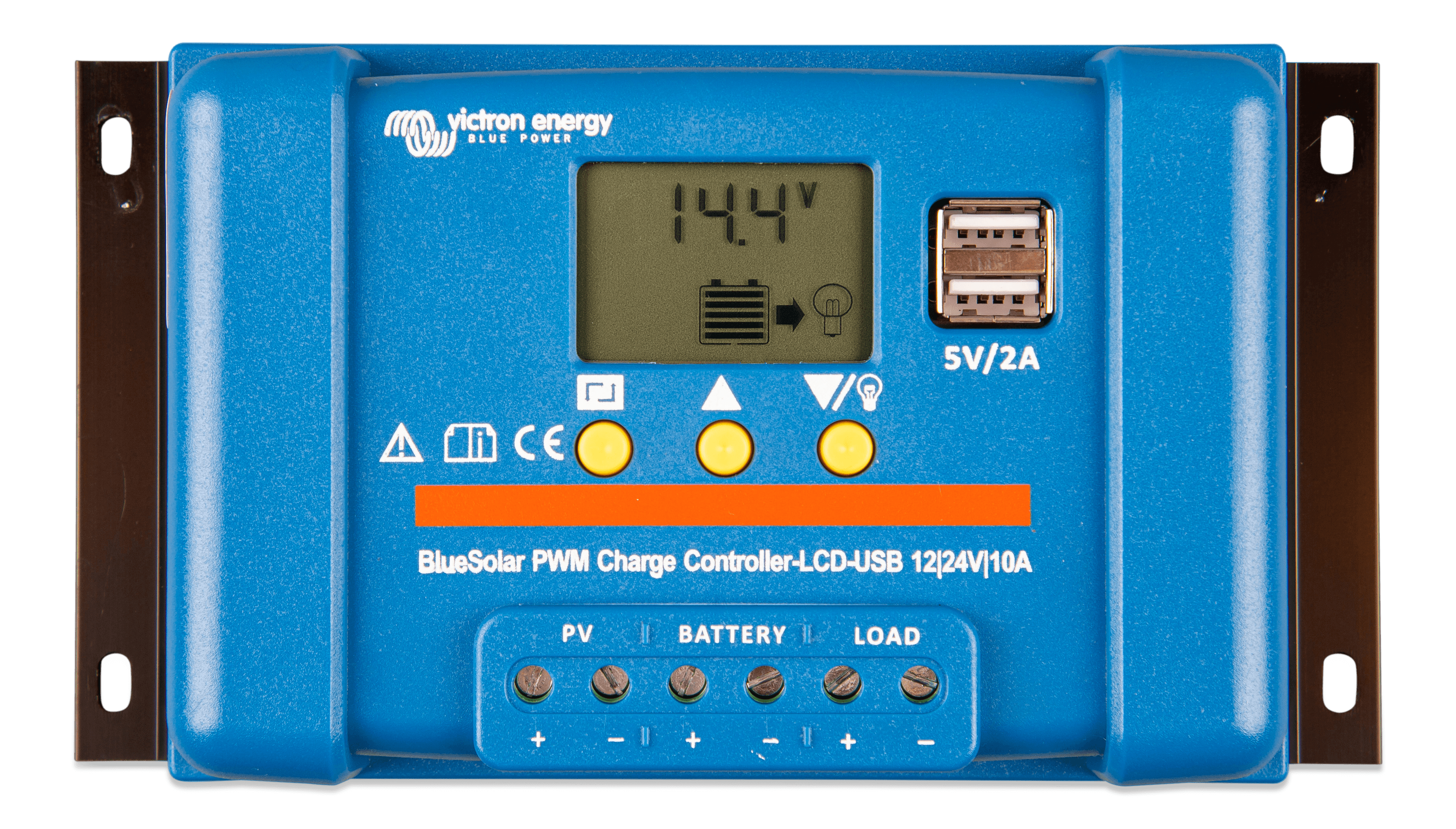 BlueSolar PWM Charge Controller LCD USB 12/24V-10A (top) thumbnail