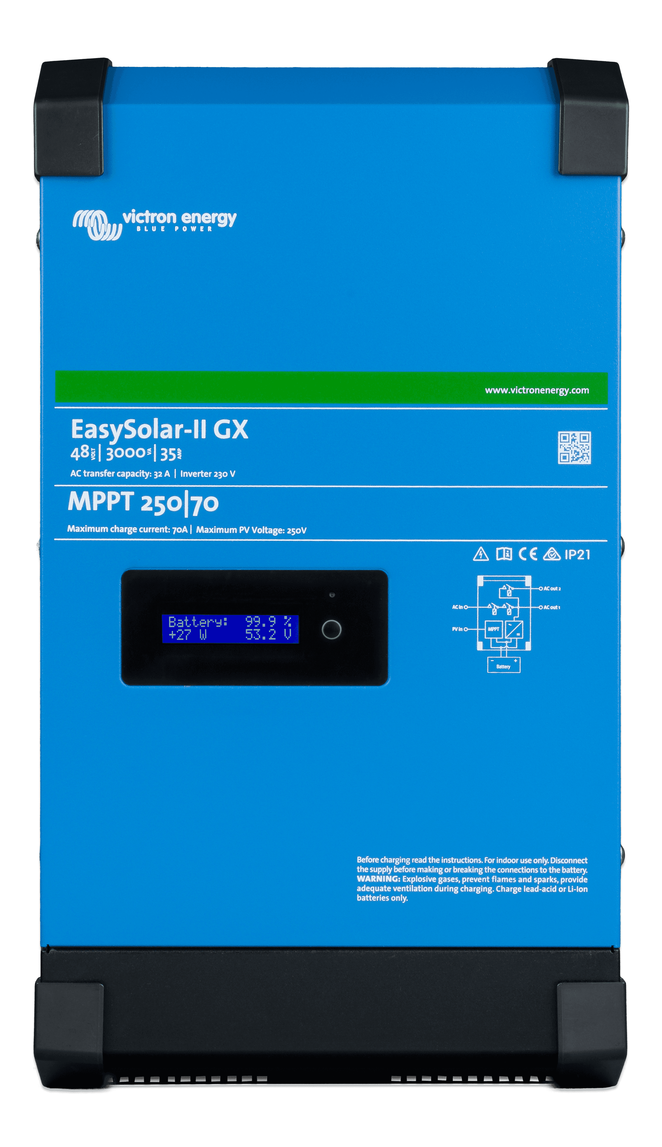 EasySolar-II GX 48V 3000VA GX (front) thumbnail