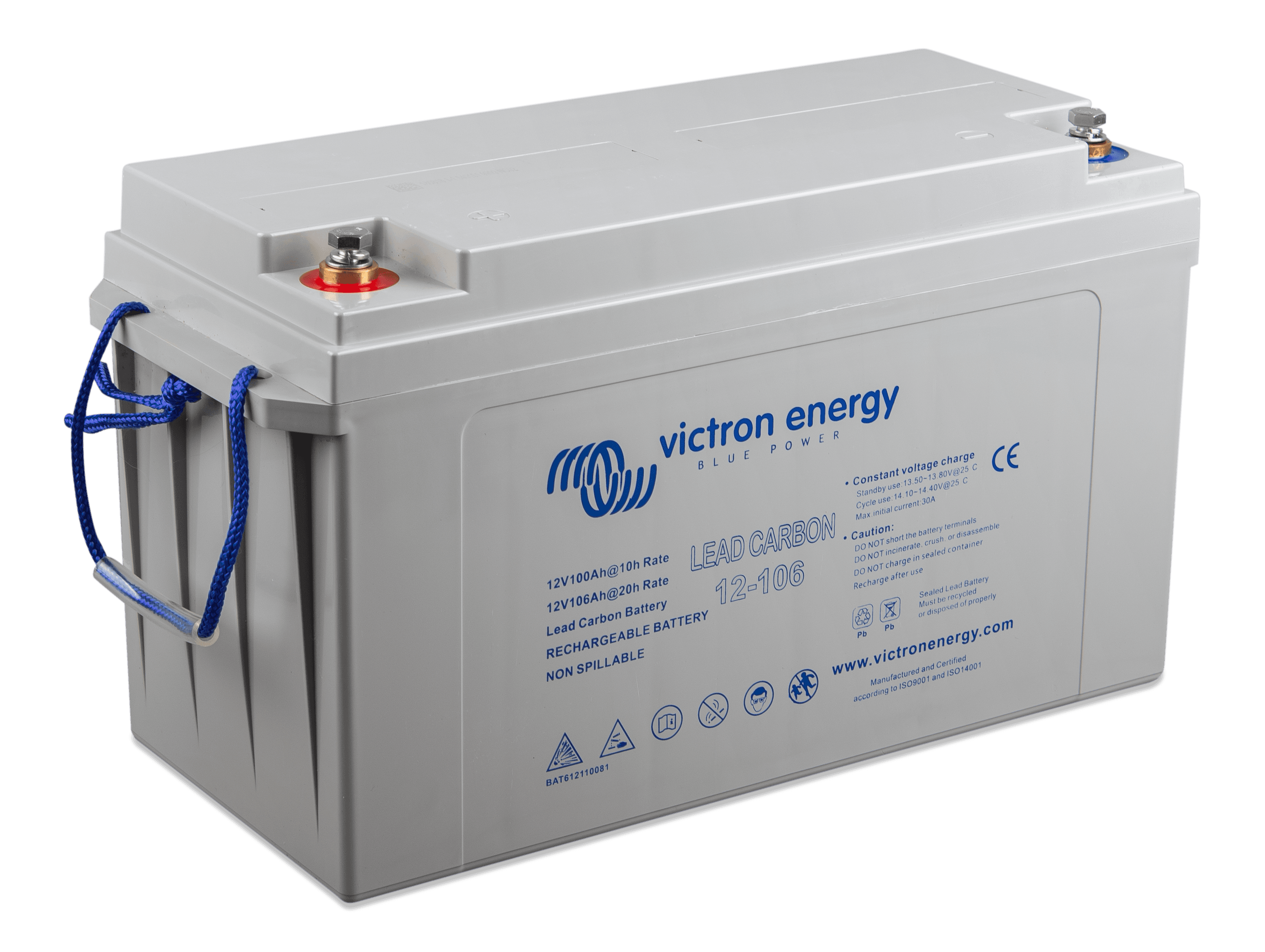 Lead-carbon battery 12V-106Ah - right thumbnail