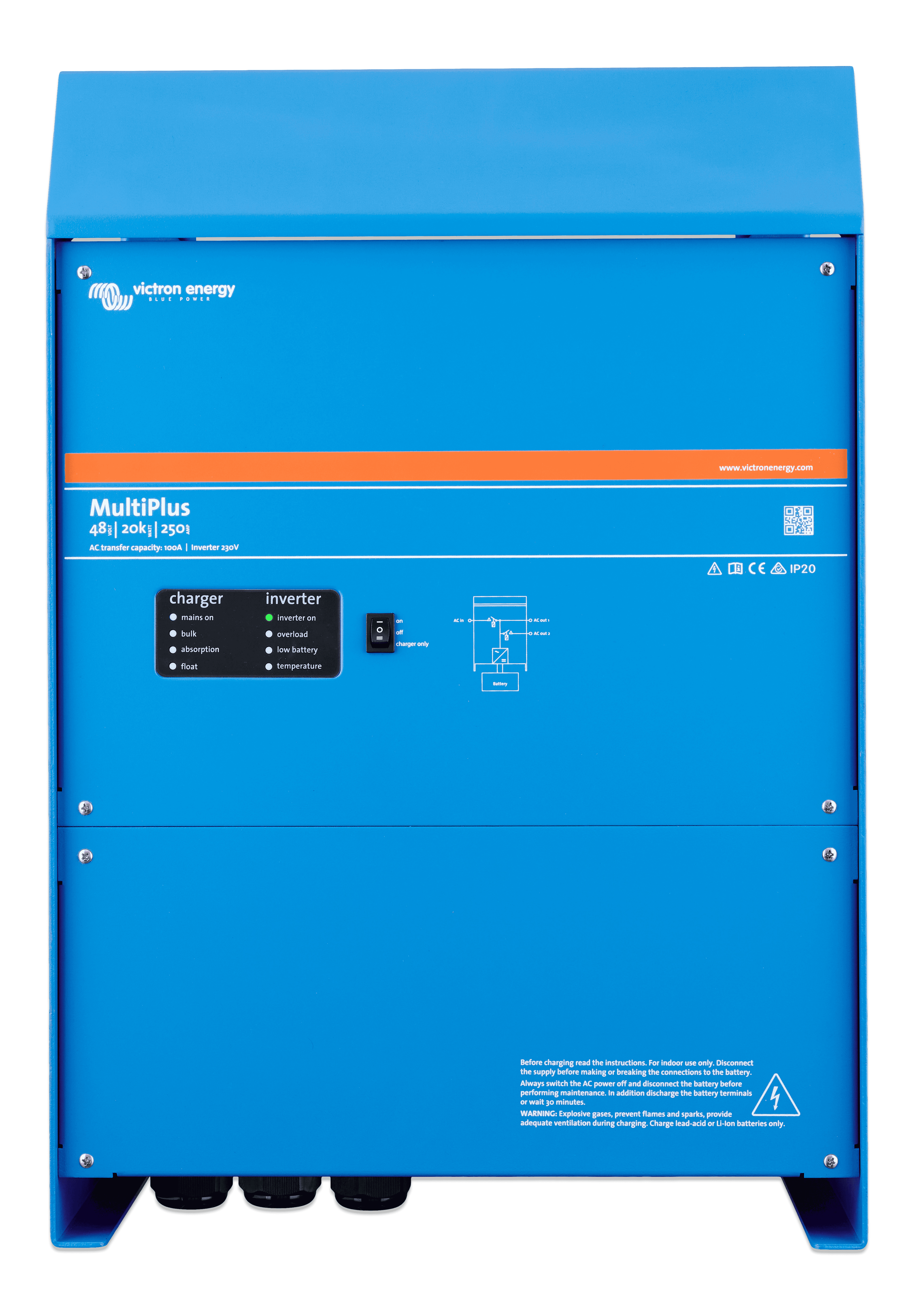 MultiPlus 48V 20k 250-100 230V (front) thumbnail