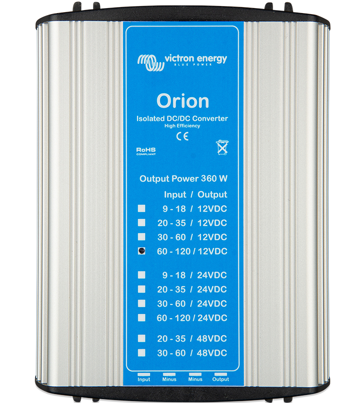 Orion DC-DC Konverter, isoliert, 360 W und Modelle für besondere Zwecke