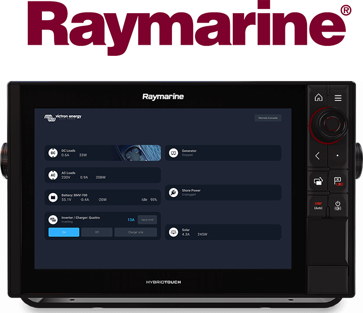 GX-Integration mit maritimen MFDs – Raymarine